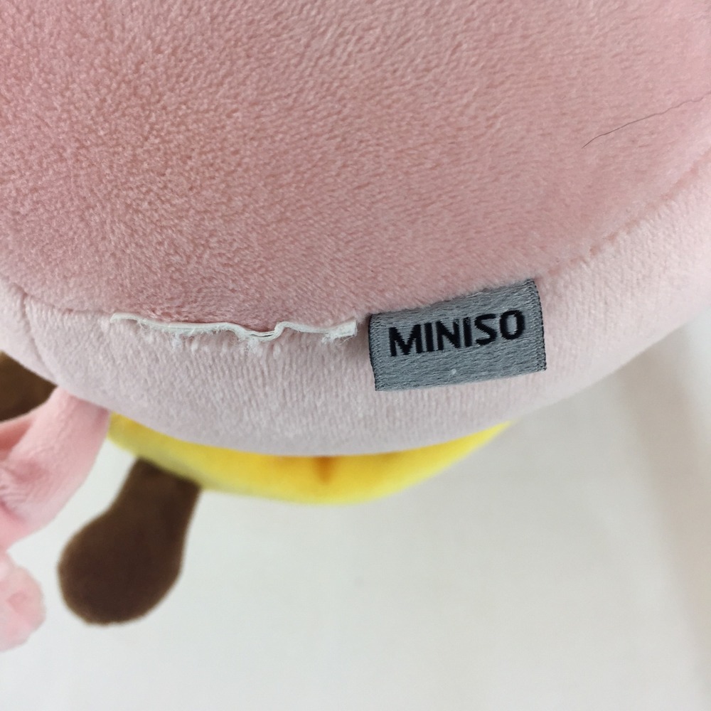 Miniso Sitting Piglet Kawaii Cute Pig Bumble Bee Costume 12" Plush Stuffed Toy - Picture 8 of 9